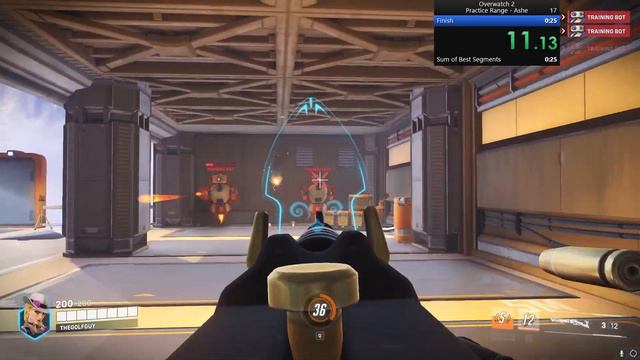 Overwatch 2 Speedrun - Practice Range (Ashe) - 22.58 смотреть онлайн