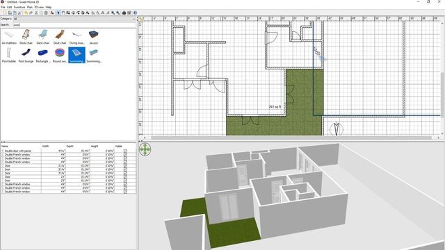 Modern house design Sweet Home 3D смотреть онлайн