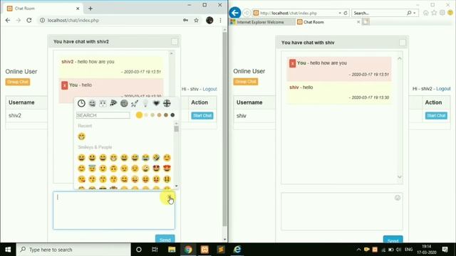 Online Chat Room Using PHP and MySQL || Final year project || смотреть онлайн
