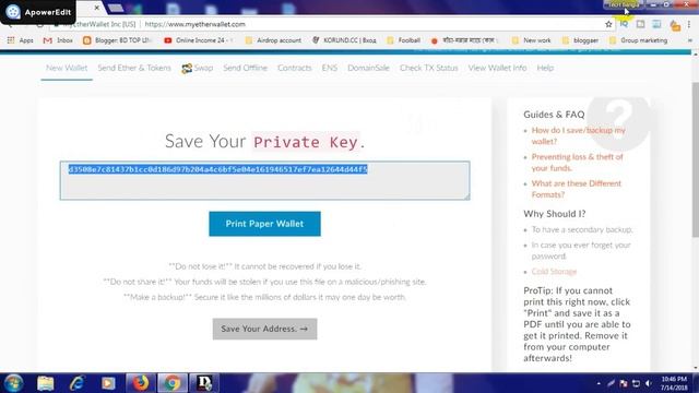 MyEtherWallet (NEW) Tutorial (Export Private Keys &ALL Tokens) смотреть онлайн