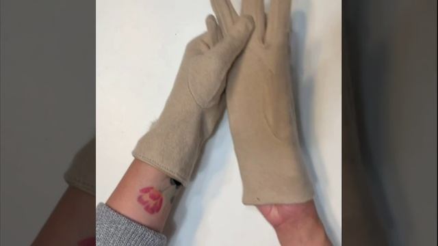 TH46-5 FABRETTI Перчатки жен. 85% шерсть/15% эластан 