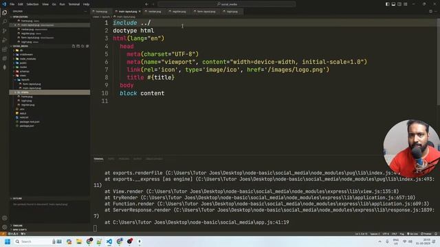 Social Media Project Live Code Node.js, MongoDB, JavaScript, CSS, HTML| Tutor Joe's Day-07 смотреть онлайн