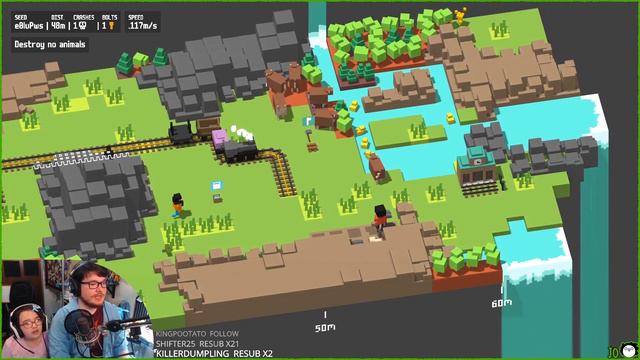 2-Players With Lily! Unrailed! (Part 1) - PC Gameplay