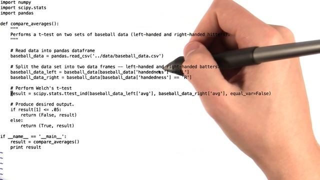 Welch's t-Test Exercise - Intro to Data Science смотреть онлайн