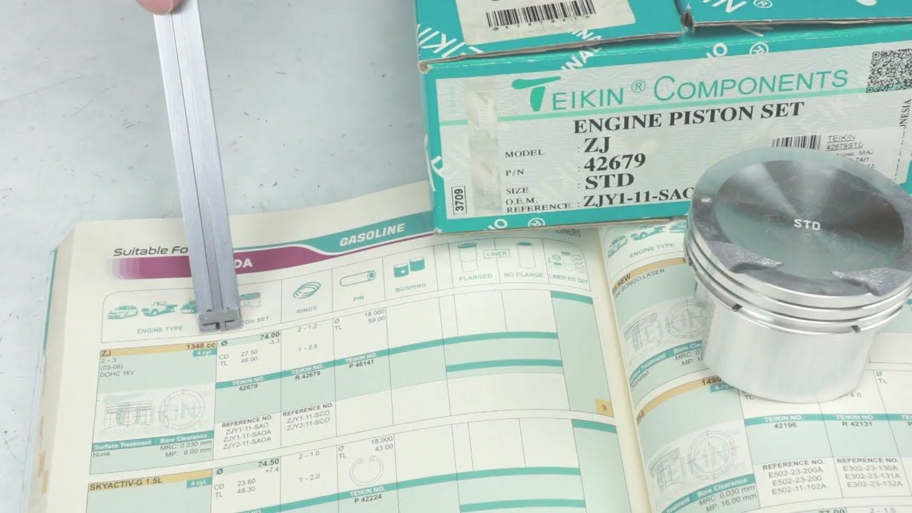 ZJ (1.4L) Mazda поршни Teikin (42679) смотреть онлайн
