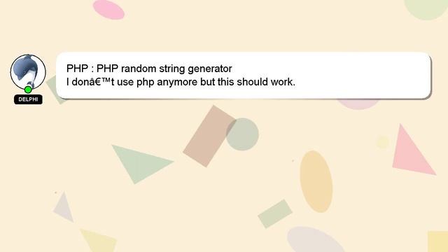PHP : PHP random string generator смотреть онлайн