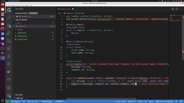 Build an AWS Lambda in Rust (2021) смотреть онлайн
