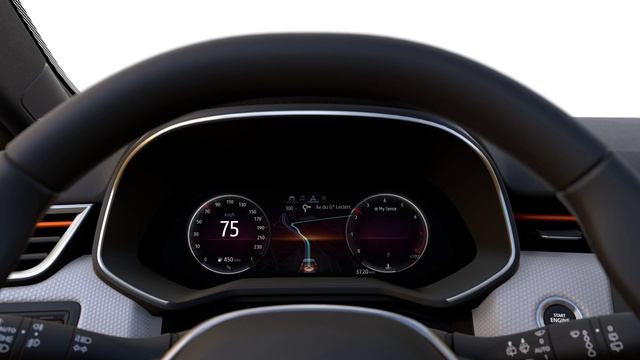 New Renault Clio 2019 - Digital Dashboard animated смотреть онлайн