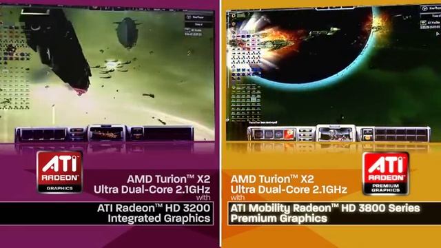 AMD Turion X2 Ultra - Integrated vs. Discrete graphics смотреть онлайн