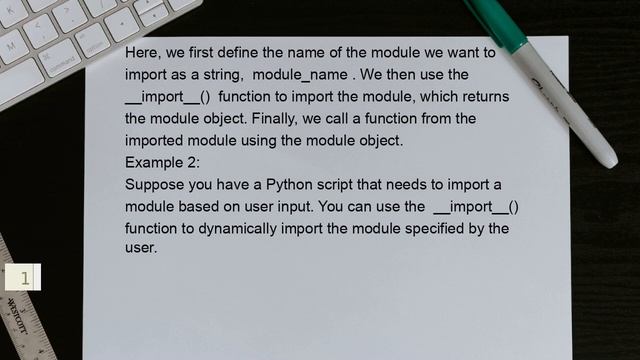 How to use function __import__() in Python? - with practical example смотреть онлайн