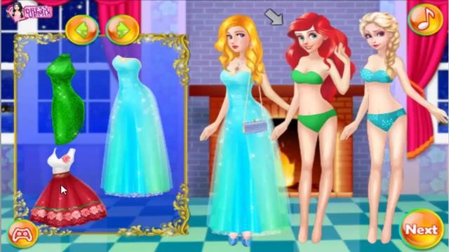 Dress up Games For Girl Princess Fashion Christmas Party смотреть онлайн