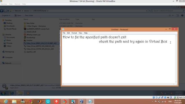 How to fix specified path doesn't exist check the path & try again in Virtual Box смотреть онлайн