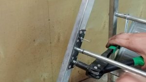 Ремонт алюминиевой стремянки, усиление ступени