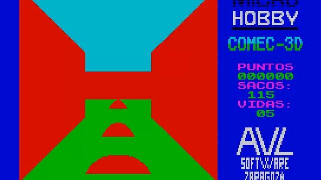 Comecocos 3D COME COCOS Artic Computing Ltd 83 PACMAN 3D PAC MAN CLONE ELEMENTS SINCLAIR ZX SPECTRU смотреть онлайн