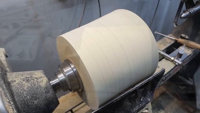 Woodturning - Biggest Lamp I've ever turned! смотреть онлайн