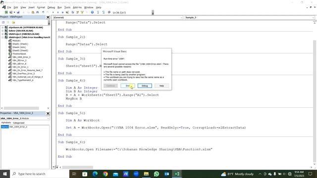 Excel VBA - Error Handling Functions смотреть онлайн