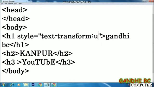 13 TEXT TRANSFORMATION WITH CSS | GANDHI BC смотреть онлайн