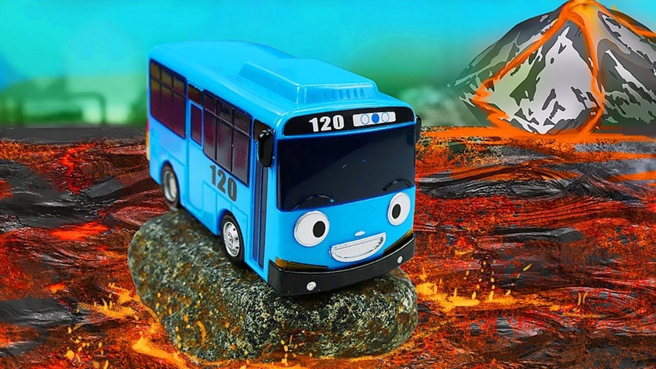 Kids' games - Tayo the little bus toys - Tayo rescue episode. смотреть онлайн