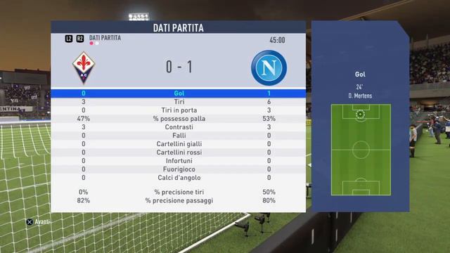 FIFA 19 Serie A 2019/20 Prima Giornata Fiorentina - Napoli 24/08/19 смотреть онлайн