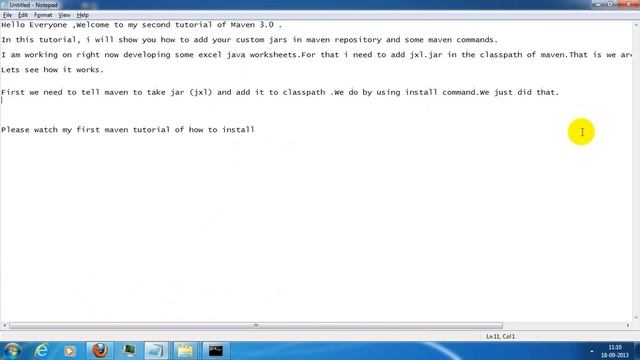 Maven 3.0 Tutorial Adding Custom jars and dependencies смотреть онлайн