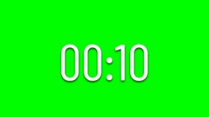 20 seconds Green Screen timer with Sound @PHEGYAN93