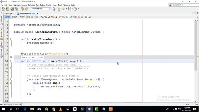 java swing netbeans tutorial 05 how to open jinternalframe in jframe смотреть онлайн