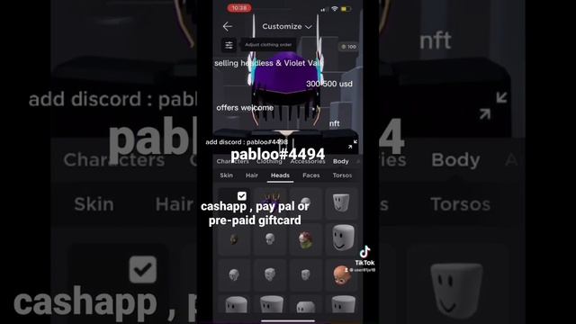 selling Roblox headless account (guys its the end….. ?) смотреть онлайн