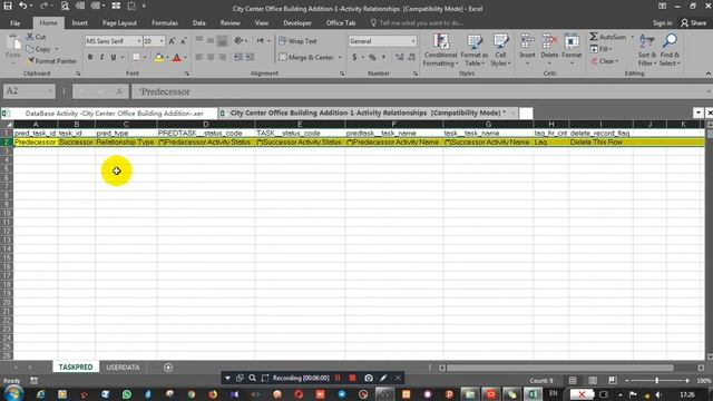How to import Activity Relationships from Excel to Primavera P6 Part 02 смотреть онлайн