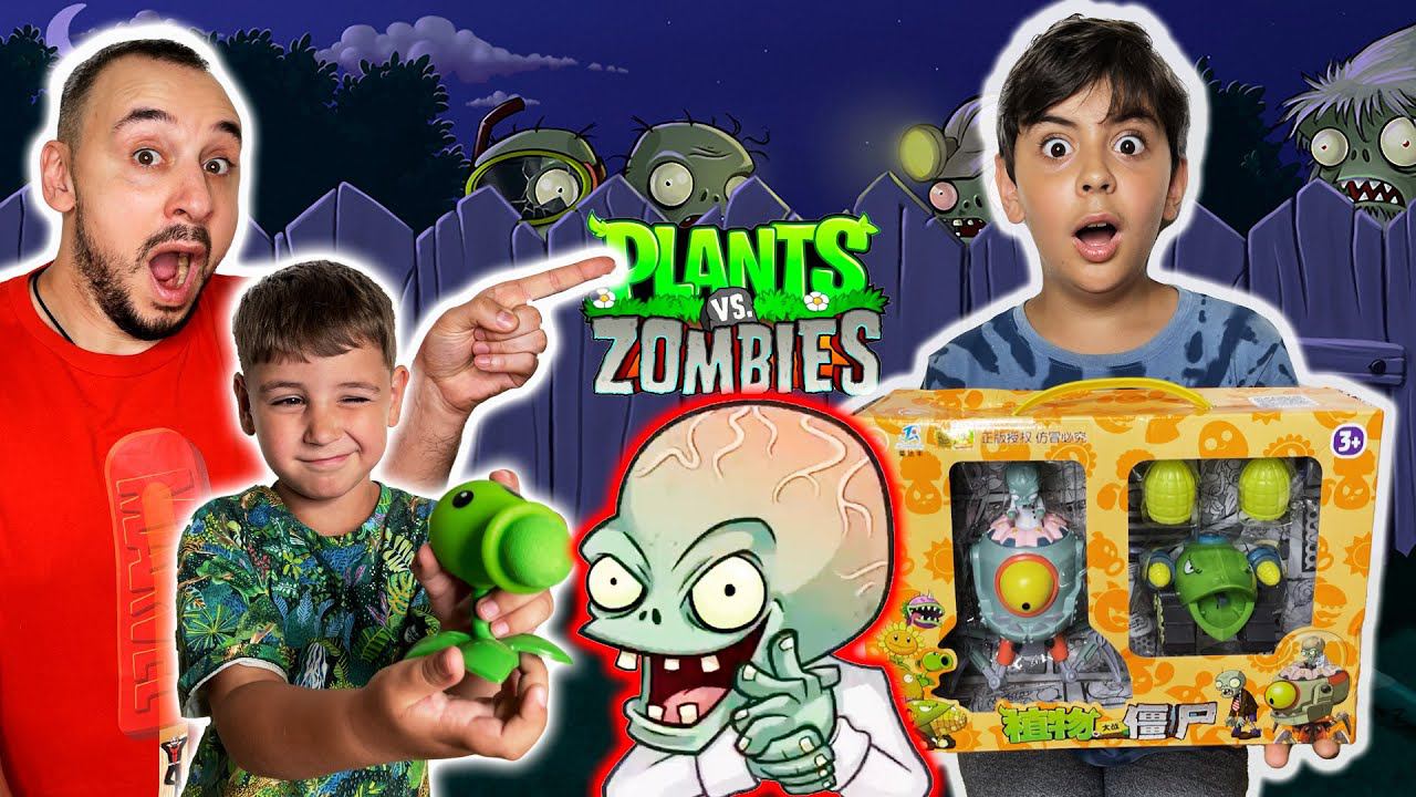 Папа Роб, Ярик и Эрик против Зомби в Реальной Жизни! Зомбосс из Растения против Зомби атакует! смотреть онлайн