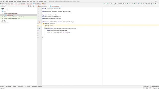 Menggunakan EditText dan Button di Android Studio Java смотреть онлайн
