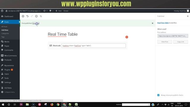 From Google Sheet to WordPress-Publish a Real time Data Table смотреть онлайн