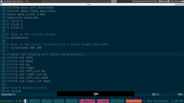 keynav - A Keyboard-Driven Mouse Cursor Mover - Linux GUI смотреть онлайн