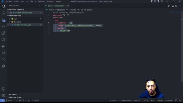 Usando Docker Compose para orquestar WebAPI y MSSQL - Microservicios 05 de 15 смотреть онлайн