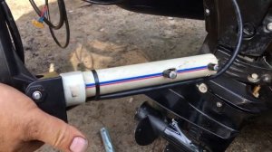 Вариант крепления датчика эхолота.