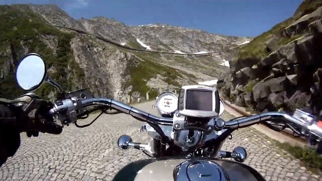 Gotthard Pass Südseite Tremola, Honda GL 1500 F6C Valkyrie смотреть онлайн
