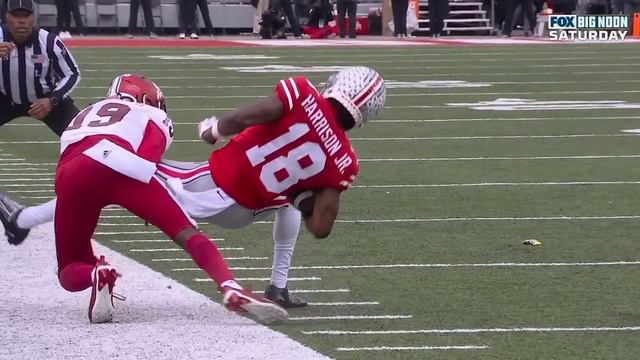 Ohio State WR Marvin Harrison Jr. UNREAL Catch vs Indiana | 2022 College Football смотреть онлайн