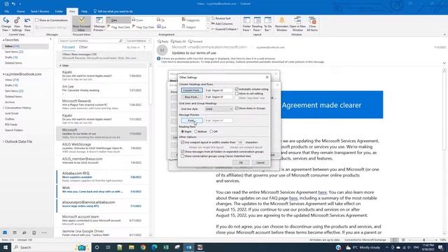 The outlook changes the preview pane font size смотреть онлайн
