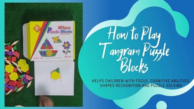 Unboxing & Playing Wooden Tangram Puzzle Blocks смотреть онлайн
