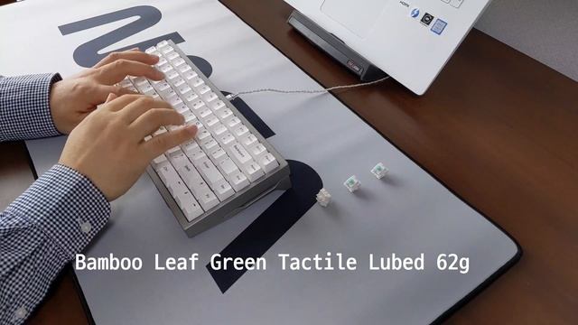 Octagon with Everglide Bamboo Leaf Green stock vs lubed Typing Sounds смотреть онлайн