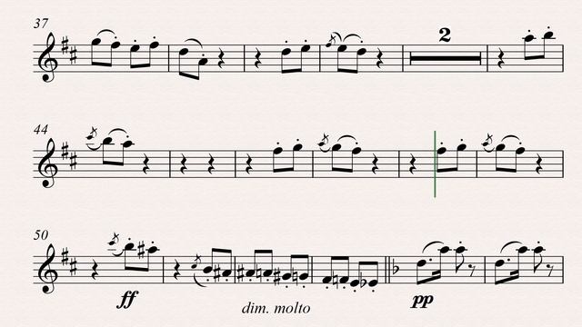 Ж.Бизе Антракт ко II действию - видеоминусовка с нотами для саксофона-сопрано, темп 90 смотреть онлайн