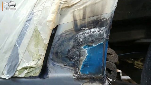 Cheap And Fast Rust Repair ( Ford Galaxy) with MMA welding смотреть онлайн
