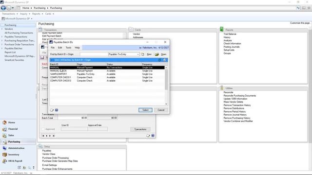Dynamics GP AP Import from Excel смотреть онлайн