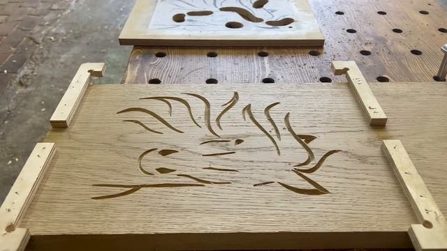 Скамейка из старого дуба. DIY Bench made of old oak. Своими руками. Router Features. Секреты фрезер смотреть онлайн