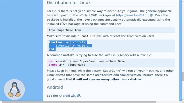 Love2D Linux Game Distribution (2016) | LÖVE TUTORIAL смотреть онлайн