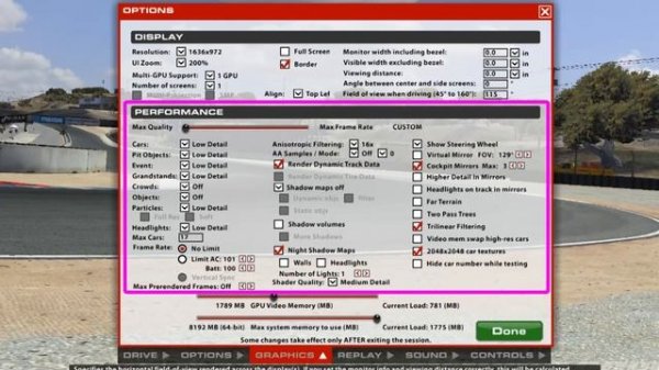 iRacing Virtual Reality Setup Guide - Graphics Settings For a High FPS