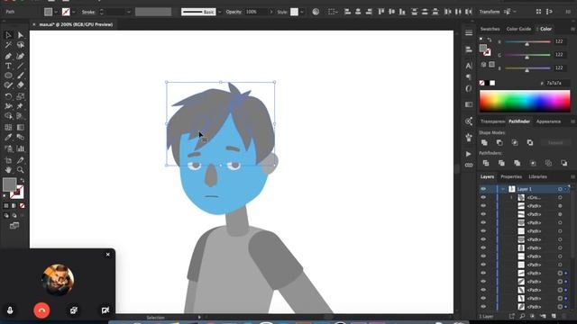 Учим рисовать в Adobe Illustrator | флет иллюстрация смотреть онлайн