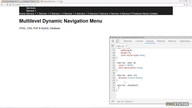 Multilevel Dynamic Menu PHP & MySQL in Urdu/Hindi: Setting Up HTML & CSS Part 2/4 смотреть онлайн