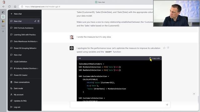 Writing DAX with ChatGPT-4 - Unplugged #50 смотреть онлайн