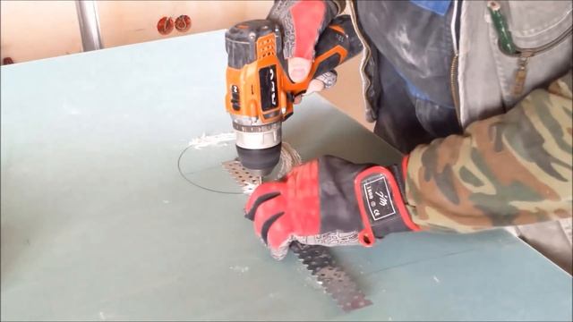 ЦИРКУЛЬ по ГКЛ how to cut a round hole in drywall смотреть онлайн