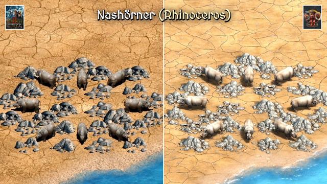 Age of Empires 2 - HD vs Definitive Edition (Graphics Comparison of all Land Animals) смотреть онлайн